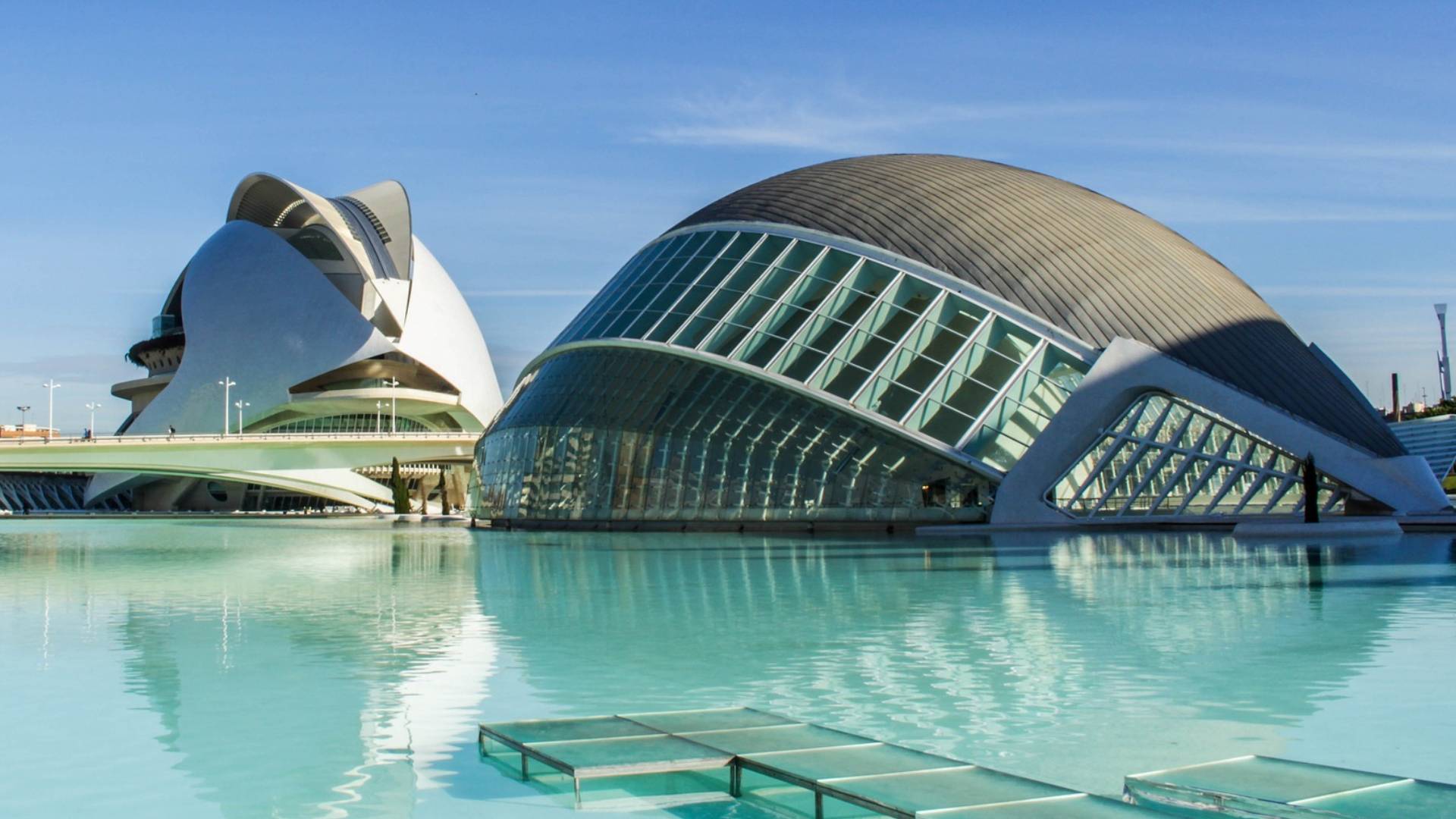 Construcciones de la Ciudad de las Artes y las Ciencias.