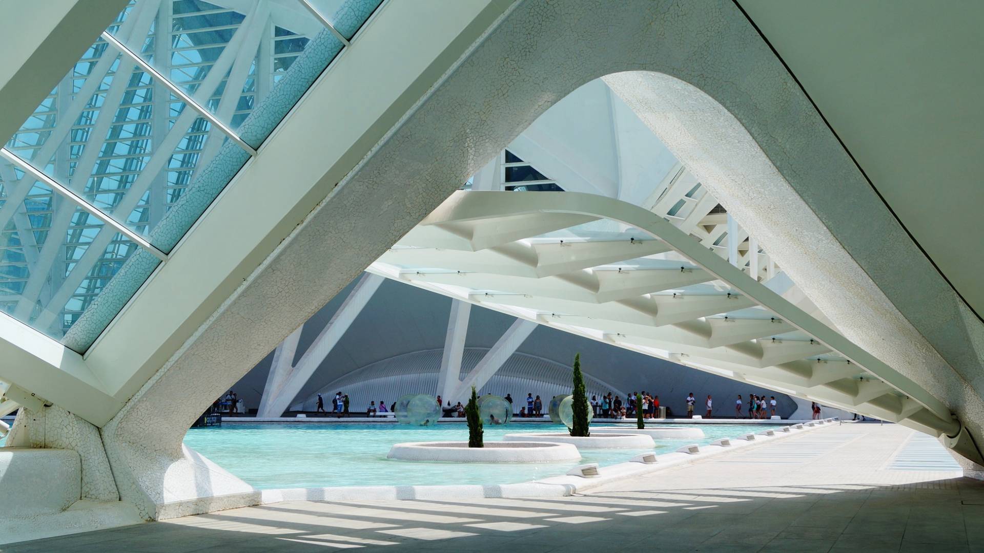 Un paseo por la Ciudad de las Artes y las Ciencias.