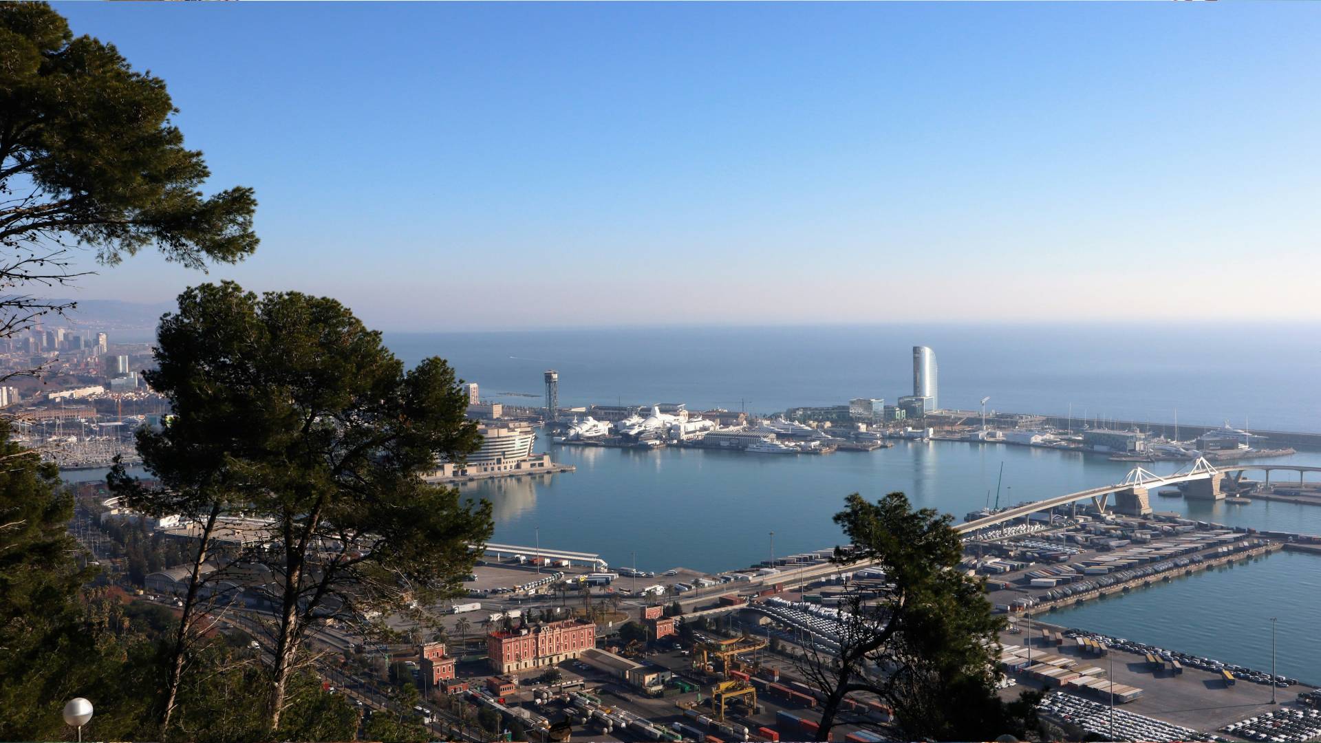 Panorámica desde Montjuïc.