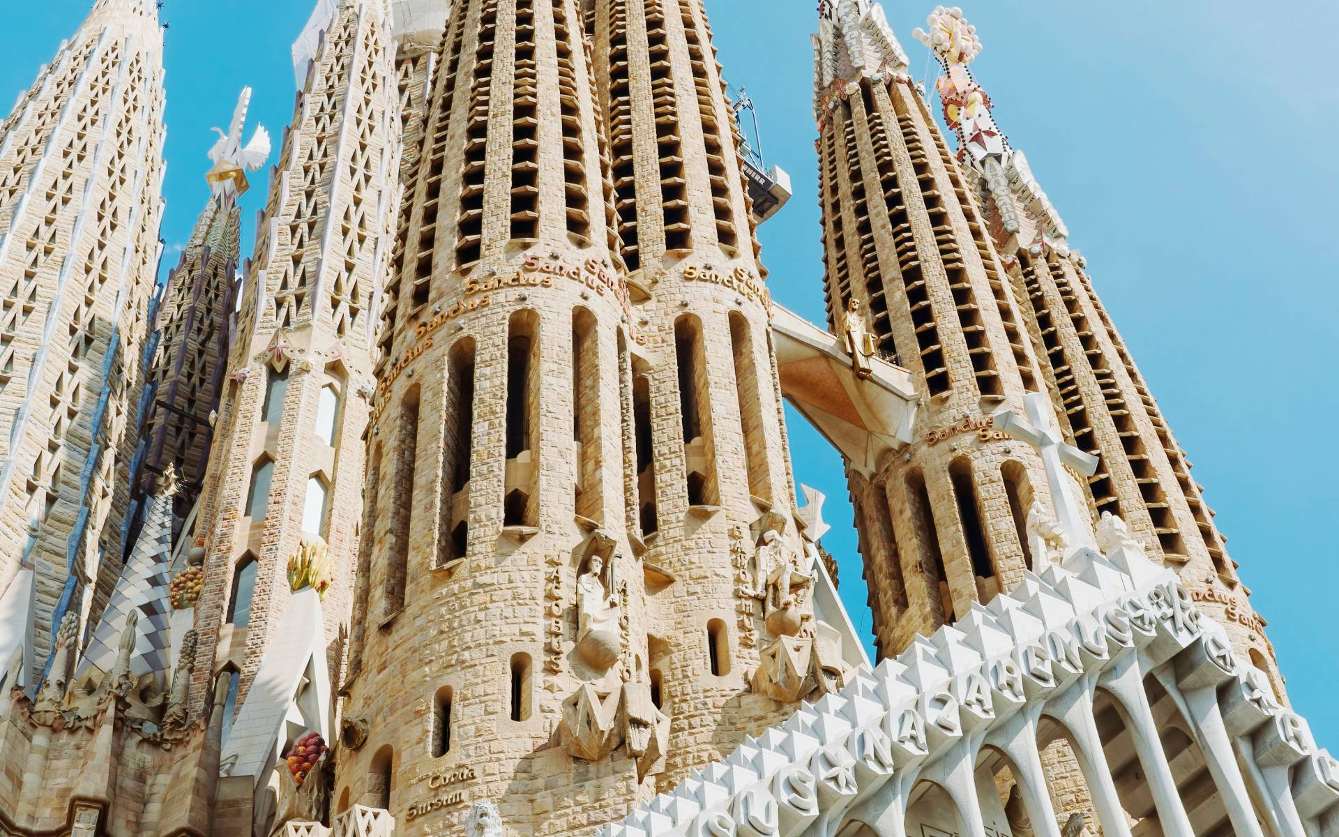 Detalle de la Sagrada Familia.