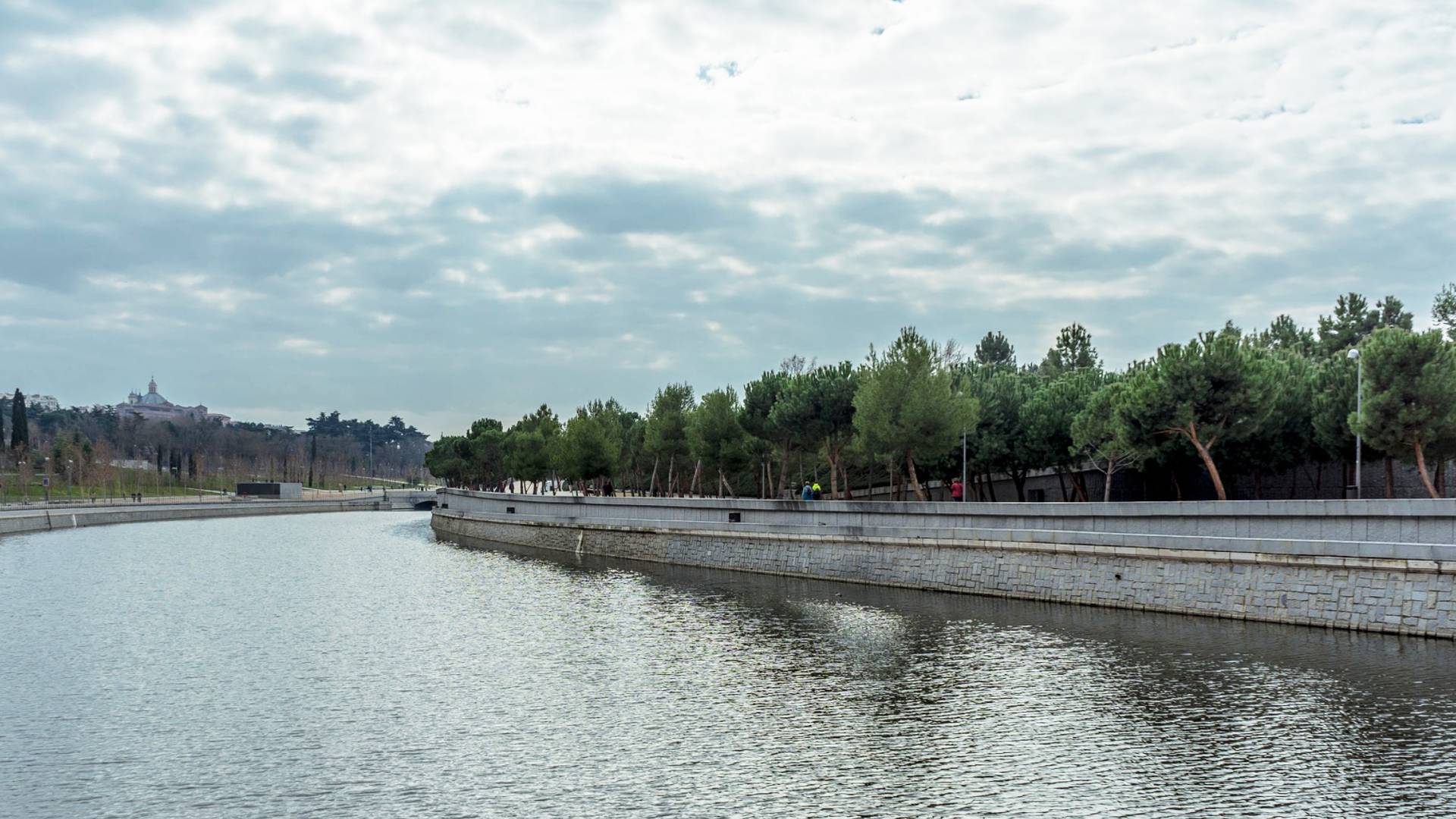 El Madrid Río junto al río Manzanares.