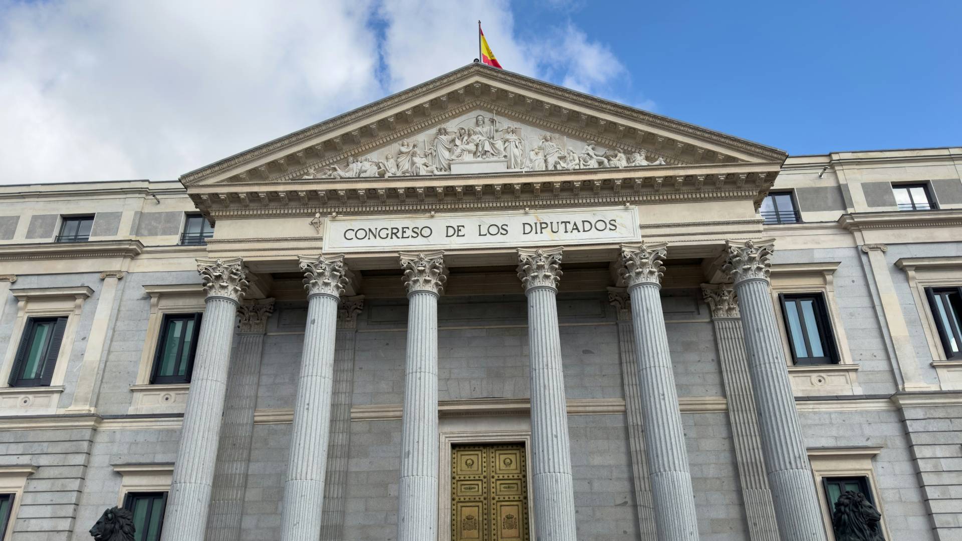 Entrada del Congreso de los Diputados.