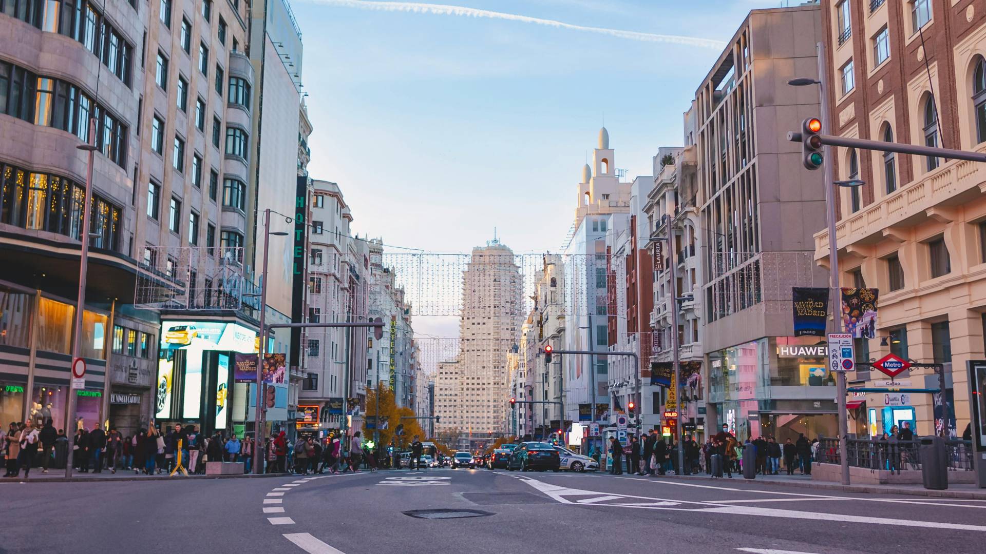 La Gran Vía y su encanto.