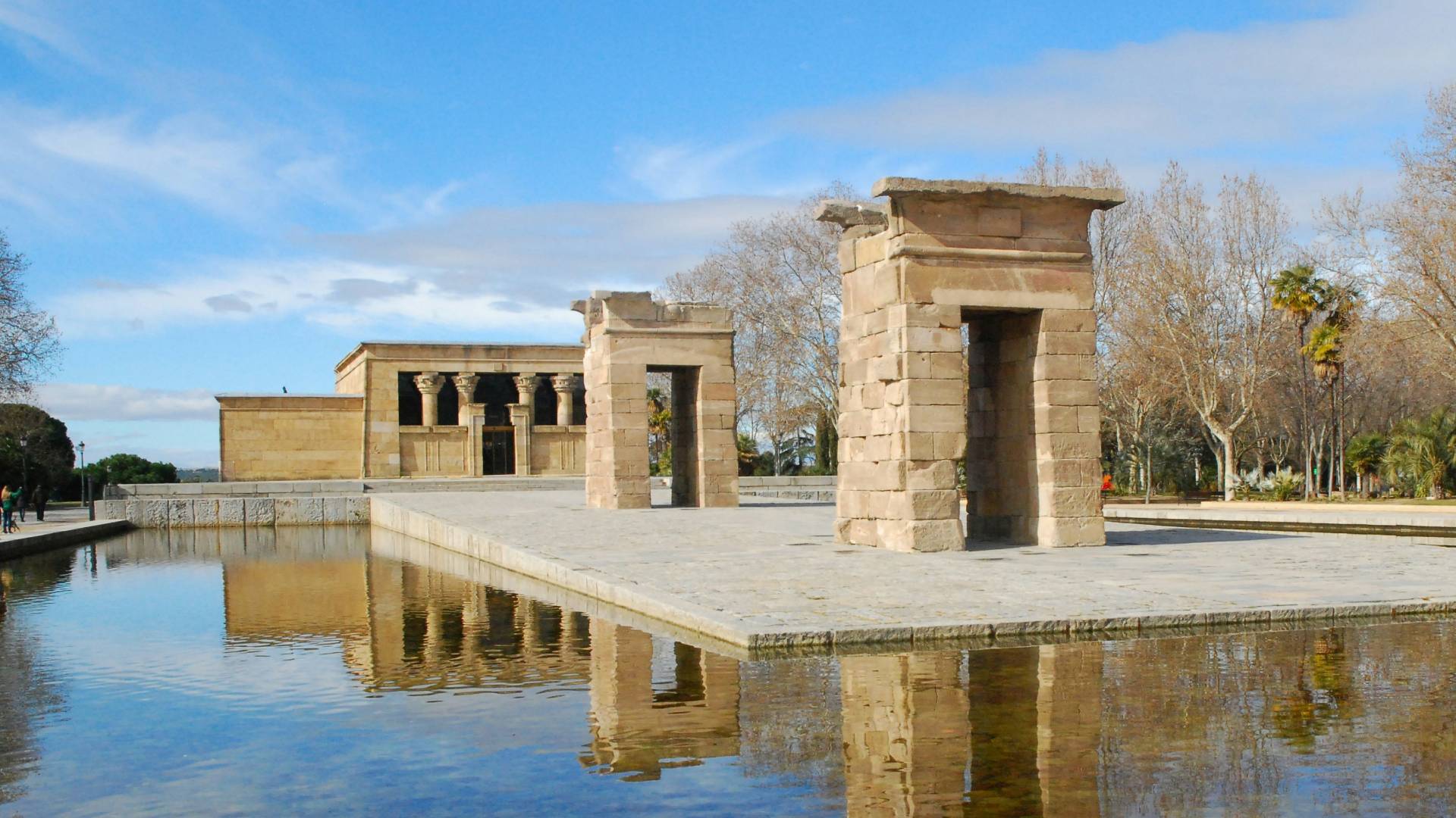 El curioso Templo de Debod.