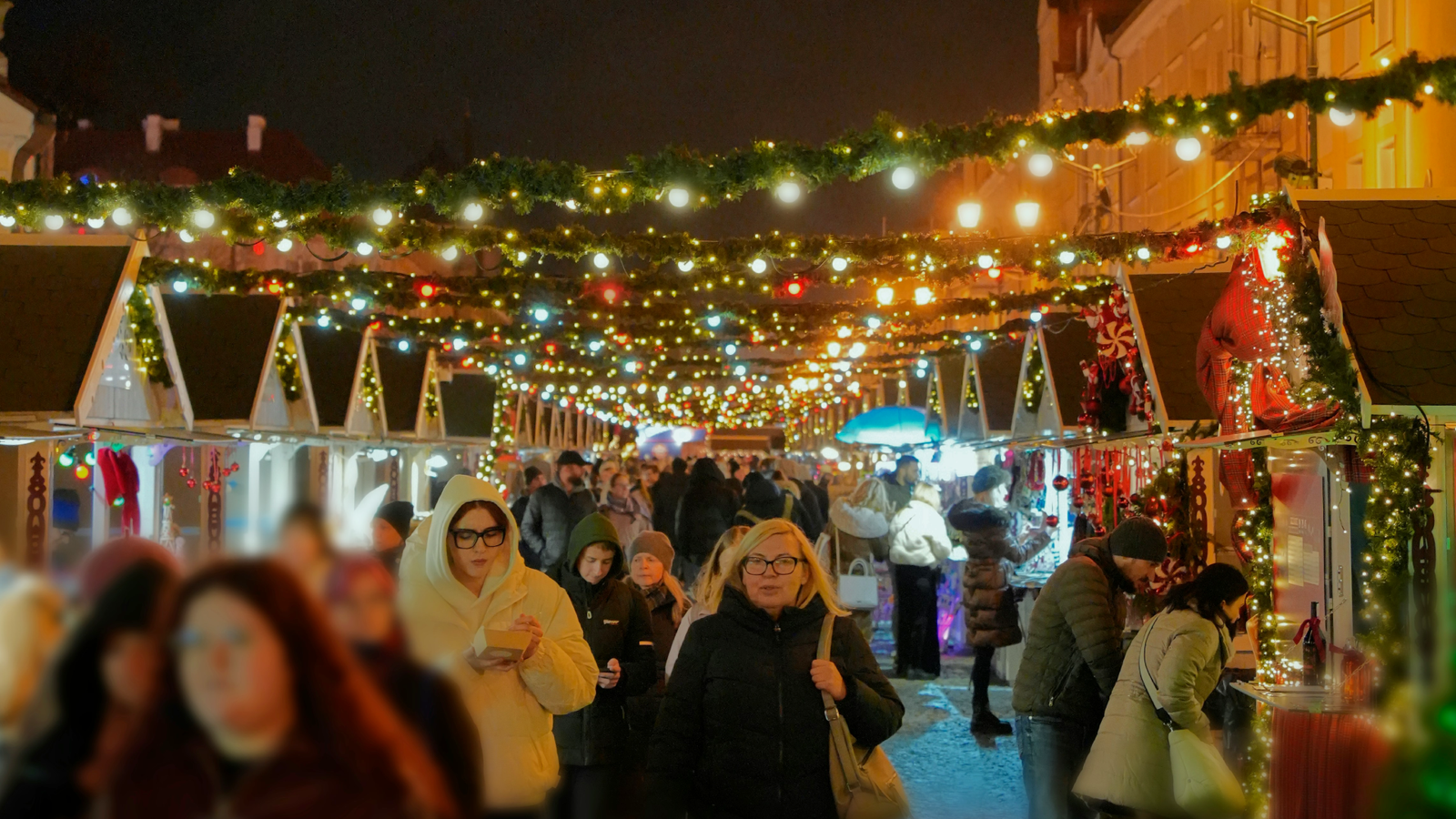 Mercadillos navideños en Białystok.